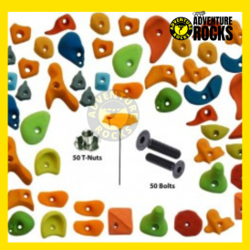  Climbing Holds Cust 50 Pieces With T-nuts Fastener & Bolts in Himachal Pradesh